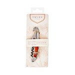 Rosewood Inlay Double Hinged Corkscrew Wine Opener