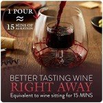 Stemless Wine Glasses with Built-In Aerator (2 Pack)
