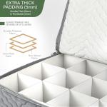 Deluxe Wine Glass Storage Case with Dividers