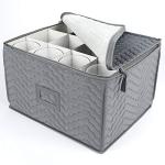 Deluxe Wine Glass Storage Case with Dividers