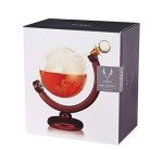 Viski Globe Crystal Whiskey Decanter for Wine Lovers