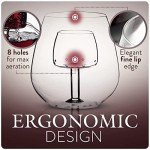 Stemless Wine Glasses with Built-In Aerator (2 Pack)