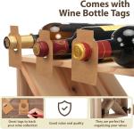 Stackable 24-Bottle Solid Wood Wine Rack