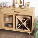 Stackable 24-Bottle Solid Wood Wine Rack