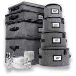 8-Piece Hard Shell Storage Set for Dinnerware