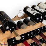 36-Bottle Modular Bamboo Wine Rack Display