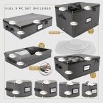 8-Piece Hard Shell Storage Set for Dinnerware