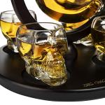 Skull King Skeleton Decanter Set with Shot Glasses