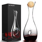 NUTRIUPS Handblown Lead-Free Red Wine Decanter