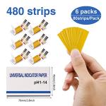 6 Pack Universal pH Test Strips with Pipettes
