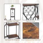 5-Tier Wine Rack with 11-Bottle Glass Holder