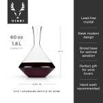 Viski Angled Glass Wine Decanter, 60oz