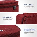 Travel Electronics Organizer Bag - Wine Red