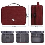 Travel Electronics Organizer Bag - Wine Red