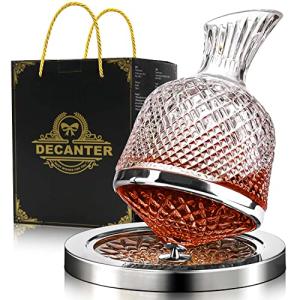 360° Spinning Wine and Whisky Decanter 50oz