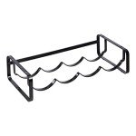 Stackable Black Wine Rack by Amazon Basics