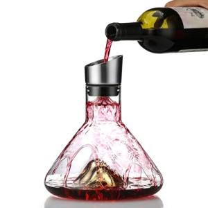 Gold Wine Decanter with Aerator and Filter