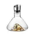 Gold Wine Decanter with Aerator and Filter
