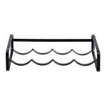 Stackable Black Wine Rack by Amazon Basics