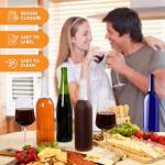 Clear Bordeaux Wine Bottles - 12 Pack