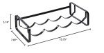 Stackable Black Wine Rack by Amazon Basics
