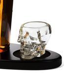 Skull Decanter Set with Shot Glasses and Base