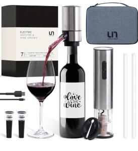 Electric Wine Opener Set with Aerator & Stoppers