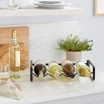 Stackable Black Wine Rack by Amazon Basics