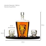 Skull Decanter Set with Shot Glasses and Base