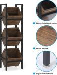 3-Tier Wooden Freestanding Wine Rack Organizer