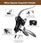 8-Piece Wine Opener Gift Set with Wood Case
