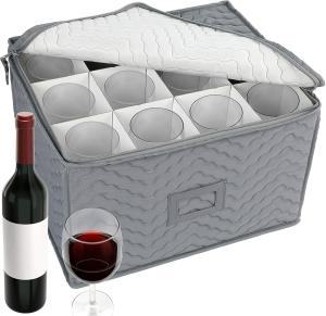 12 Glass Storage Case for Wine and Champagne