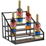 4-Tier Rack for Syrup and Liquor Bottles