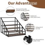 4-Tier Rack for Syrup and Liquor Bottles