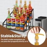 4-Tier Rack for Syrup and Liquor Bottles