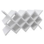 Wall-Mount Wine Rack with 10 Grid Slots