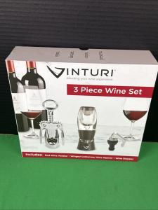 Vinturi Deluxe Wine Set: Aerator, Stopper, Corkscrew