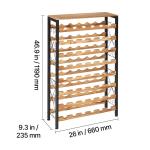 48-Bottle Freestanding Wine Rack Organizer
