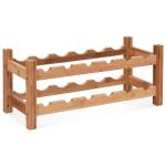 2-Tier Bamboo Wine Rack for 12 Bottles