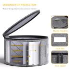 5-Piece Hard Shell Wine and Dish Storage Box