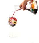 Sagrada Barcelona Colorful Hand-Painted Wine Decanter