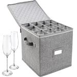LotFancy Stackable Champagne Flute Storage Case