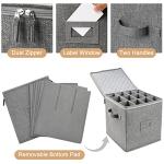 LotFancy Stackable Champagne Flute Storage Case