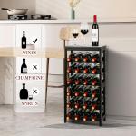 6-Tier Freestanding Wine Rack with Table Top