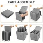 LotFancy Stackable Champagne Flute Storage Case