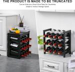 6-Tier Freestanding Wine Rack with Table Top