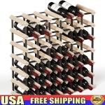 42-Bottle Compact Wine Rack for Easy Storage