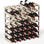 42-Bottle Compact Wine Rack for Easy Storage