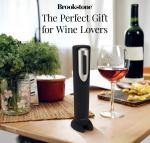 Brookstone Electric Wine Bottle Opener - Black