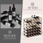 42-Bottle Compact Wine Rack for Easy Storage